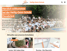 Tablet Screenshot of heilig-geist-schule.de